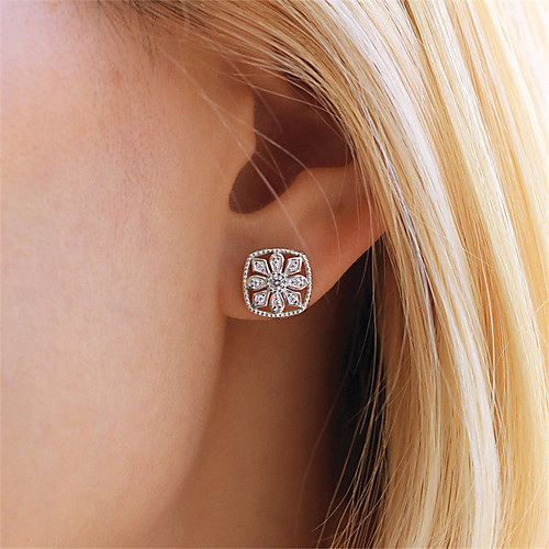 

Women's Stud Earrings Earrings Classic Fashion Romantic Punk Trendy Cute Sweet Earrings Jewelry Silver For Street Gift Date Birthday Festival 1 Pair