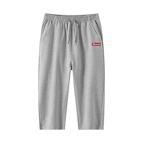 

Men's Sporty Chic & Modern Cycling Quick Dry Moisture Wicking Lightweight Breathable Soft Outdoor Sports Casual Sports Chinos Capri shorts Pants Solid Color Calf-Length Sporty Drawstring Pocket