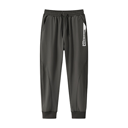 

Men's Sporty Chic & Modern Cycling Quick Dry Moisture Wicking Lightweight Breathable Soft Outdoor Sports Casual Sports Chinos Capri shorts Pants Simple Solid Color Ankle-Length Drawstring Zipper