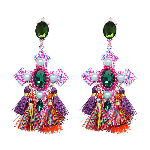 

Women's Drop Earrings Stylish Sweet Earrings Jewelry Rainbow color / Champagne For Gift Date