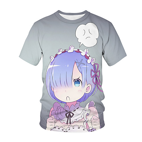 

Inspired by Fate / Zero Cosplay Anime Cartoon 100% Polyester 3D Harajuku Graphic Kawaii T-shirt For Women's / Men's