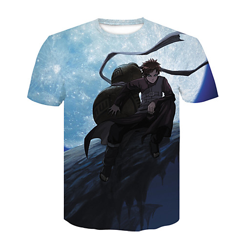 

Inspired by Naruto Hatake Kakashi Anime Cartoon Polyester / Cotton Blend 3D 3D Harajuku Graphic T-shirt For Women's / Men's