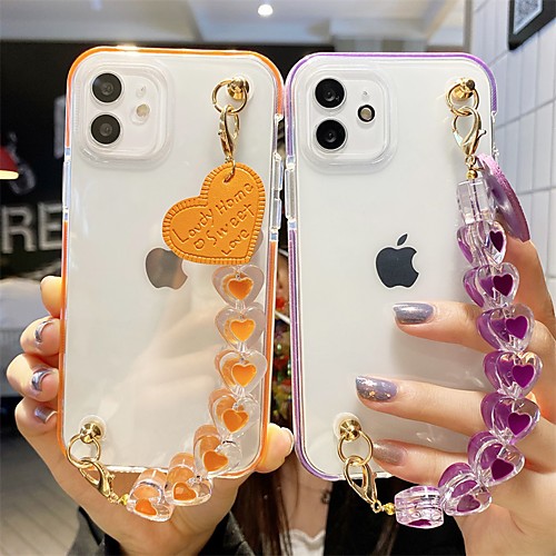 

Phone Case For Apple Back Cover iPhone 12 Pro Max 11 SE 2020 X XR XS Max 8 7 Shockproof Dustproof Graphic Transparent TPU