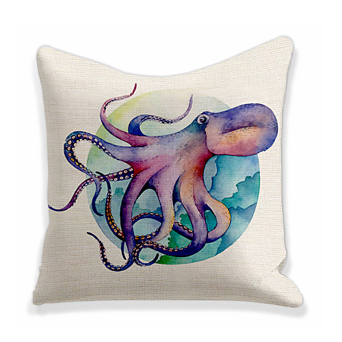 

Octopus Double Side Cushion Cover 1PC Soft Decorative Square Throw Pillow Cover Cushion Case Pillowcase for Bedroom Livingroom Superior Quality Machine Washable Outdoor Cushion for Sofa Couch Bed Chair