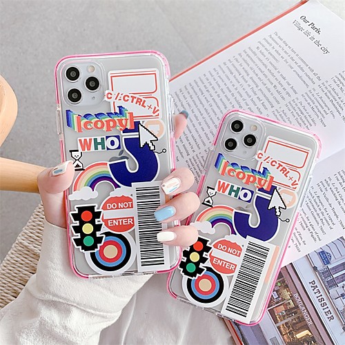 

Phone Case For Apple Back Cover iPhone 12 Pro Max 11 SE 2020 X XR XS Max 8 7 Shockproof Dustproof Geometric Pattern TPU