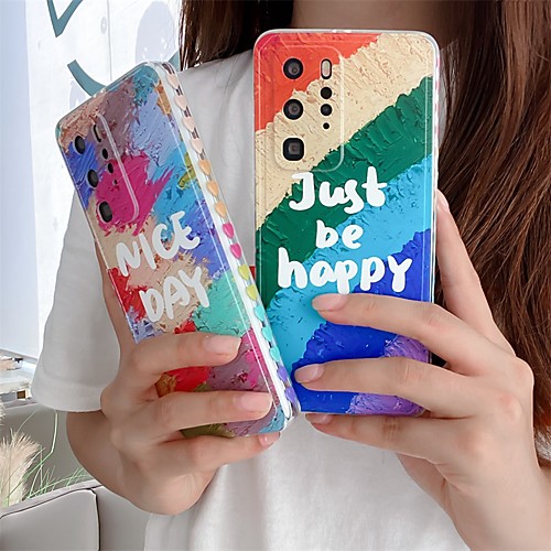 

Phone Case For Huawei Back Cover P40 P40 Pro Mate 40 Mate 40 Pro P30 P30 Pro Nova 7 5G Mate 30 Mate 30 Pro nova 5 Shockproof Dustproof Word / Phrase TPU