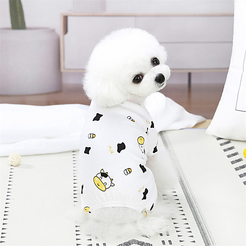 

Dog Dress Dog Costume Milk Cows Leisure Adorable Dailywear Casual / Daily Dog Clothes Puppy Clothes Dog Outfits Breathable White Costume for Girl and Boy Dog Cotton S M L XL XXL