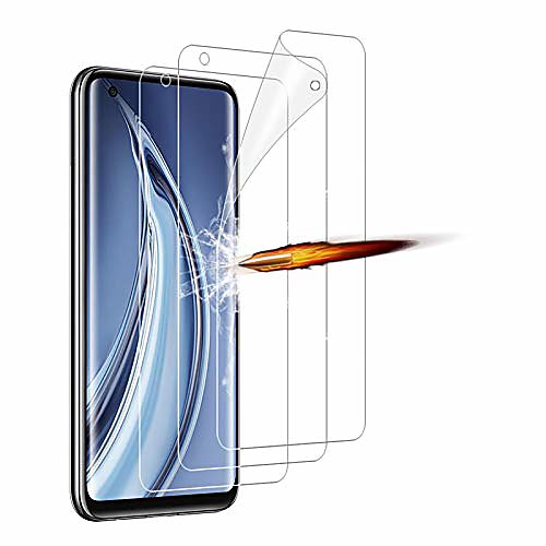

ankengs for xiaomi mi 10/10 pro protective film [pack of 3] [tpu] [scratch-resistant] [anti-foam], xiaomi mi 10 pro protective film tempered glass, xiaomi mi 10 pro screen protector