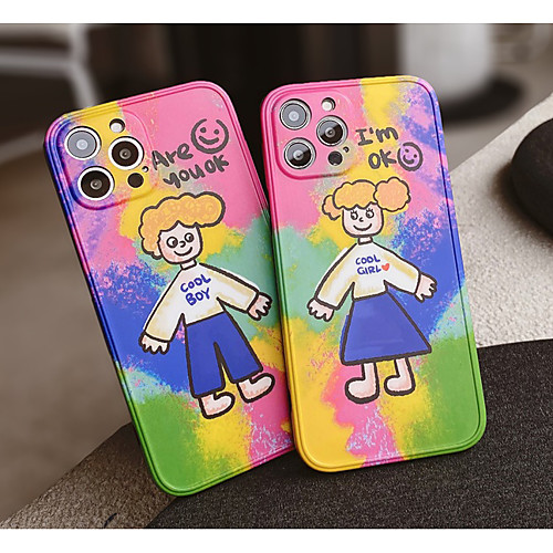

Phone Case For Apple Back Cover iPhone 12 Pro Max 11 SE 2020 X XR XS Max 8 7 Shockproof Dustproof Graphic TPU