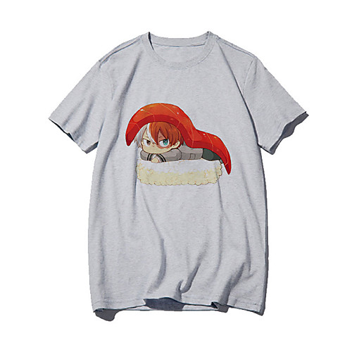 

Inspired by My Hero Academia / Boku No Hero Cosplay Anime Cartoon Polyester / Cotton Blend Print Harajuku Graphic Kawaii T-shirt For Women's / Men's
