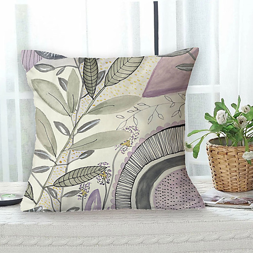 

Floral Double Side Cushion Cover 1PC Soft Decorative Square Throw Pillow Cover Cushion Case Pillowcase for Bedroom Livingroom Superior Quality Machine Washable Outdoor Cushion for Sofa Couch Bed Chair Garden Theme