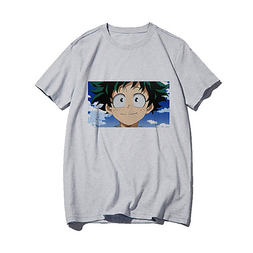 

Inspired by My Hero Academia / Boku No Hero Cosplay Anime Cartoon Polyester / Cotton Blend Print Harajuku Graphic Kawaii T-shirt For Women's / Men's