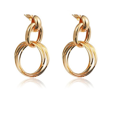 

Men's Earrings Classic Holiday Birthday Stylish Simple Earrings Jewelry Gold For Street Formal Date Festival 1 Pair