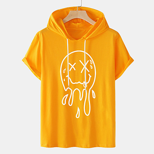 

Men's Unisex Tee T shirt Hot Stamping Cartoon Graphic Prints Plus Size Short Sleeve Casual Tops Cotton Basic Designer Big and Tall White Black Orange