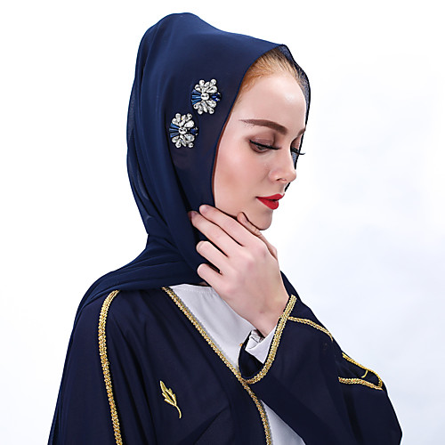 

Arabian Adults Women's Cosplay Hijab / Khimar For Party Halloween Chiffon Solid Colored Halloween Carnival Masquerade Scarf