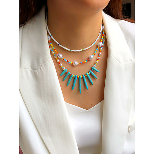 

Women's Jewelry Set Beads Colorful Fashion Holiday Folk Style Boho Imitation Pearl Earrings Jewelry 1# / 2# / 3# For Street Gift Prom Beach Festival 3pcs