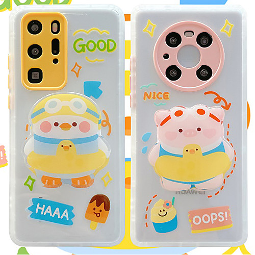 

Phone Case For Huawei Back Cover iPhone 12 Pro Max 11 SE 2020 X XR XS Max 8 7 Nova 8 Pro Nova 8 P40 P40 Pro Mate 40 Mate 40 Pro Mate 30 Mate 30 Pro Shockproof Dustproof Cartoon Geometric Pattern