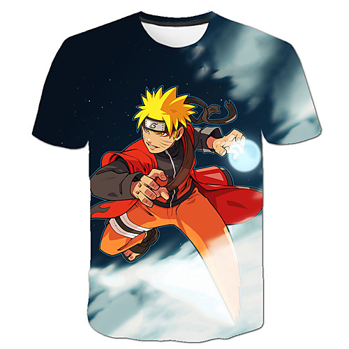

Inspired by Naruto Akatsuki Anime Cartoon Polyester / Cotton Blend 3D 3D Harajuku Graphic T-shirt For Women's / Men's