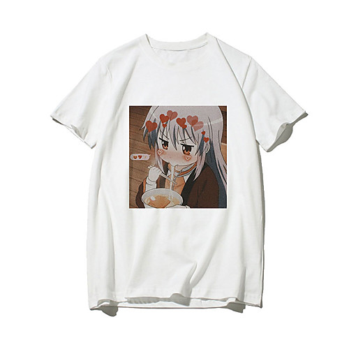 

Inspired by Darling in the Franxx Zero Two Anime Cartoon Polyester / Cotton Blend Print Harajuku Graphic Kawaii T-shirt For Women's / Men's