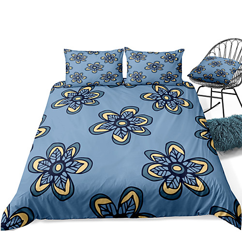 

Duvet Cover Sets 3 Piece Rayon / Polyester 3D Rainbow Reactive Print Bohemian Style