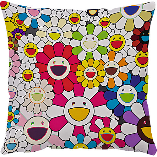 

Floral Double Side Cushion Cover 1PC Soft Decorative Square Throw Pillow Cover Cushion Case Pillowcase for Bedroom Livingroom Superior Quality Machine Washable Outdoor Cushion for Sofa Couch Bed Chair Garden Theme