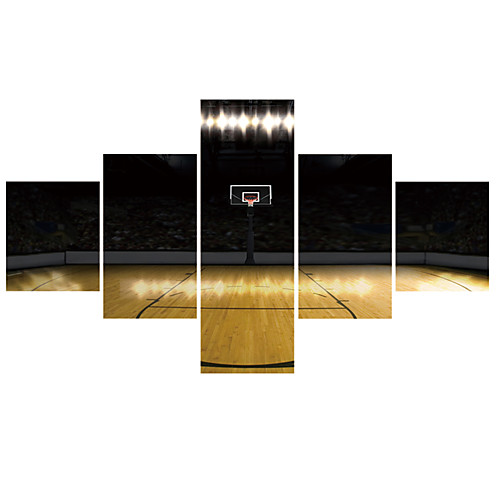 

5 Panels Wall Art Poster Prints Painting Artwork Picture HD Self Adhere Sports Basketball Home Decoration Décor Rolled Canvas No Frame Unframed Unstretched