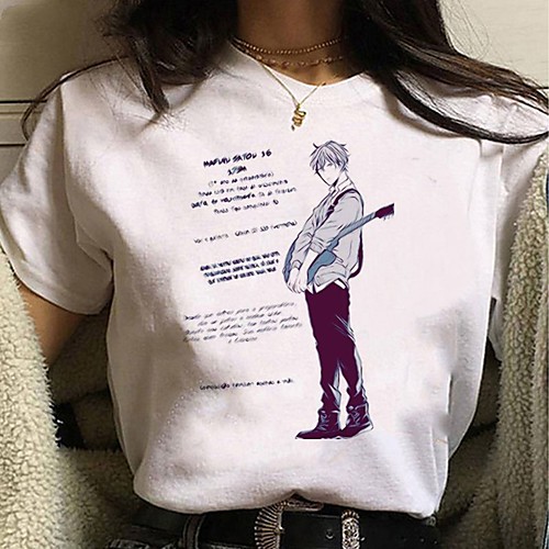 

Inspired by Cosplay Cosplay Anime Cartoon Polyester / Cotton Blend Print Harajuku Graphic Kawaii T-shirt For Women's / Men's