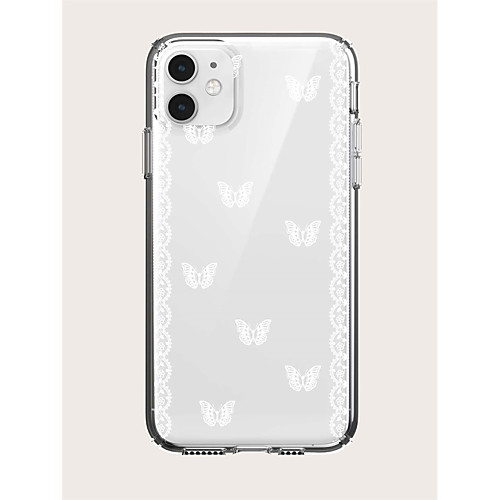 

Phone Case For Apple Back Cover iPhone 12 Pro Max 11 SE 2020 X XR XS Max 8 7 Shockproof Dustproof Transparent Butterfly Transparent TPU
