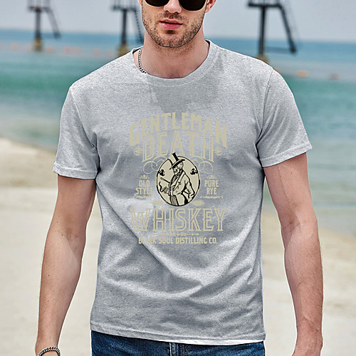 

Men's Unisex Tee T shirt Shirt Hot Stamping Graphic Prints Card Letter Plus Size Zero two Print Short Sleeve Casual Tops Cotton Basic Designer Big and Tall Black Dark Gray