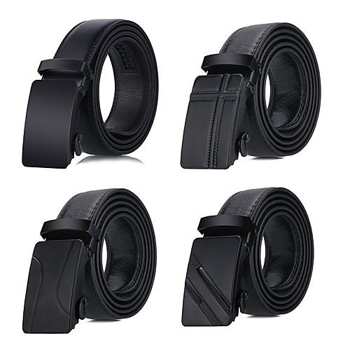 

Men's Wide Belt Office / Career Daily Wear As the Picture Belt Solid Color