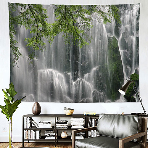 

Landscape Wall Tapestry Art Decor Blanket Curtain Hanging Home Bedroom Living Room Decoration Polyester Waterfall