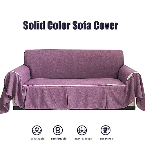 

Sofa Cover Sofa Blanket Sofa Towel Couch Cover /Solid Color Dust-Proof Non-Slip Couch Protector /Fit for 1-4 Cushion Couch and L Shape Sofa