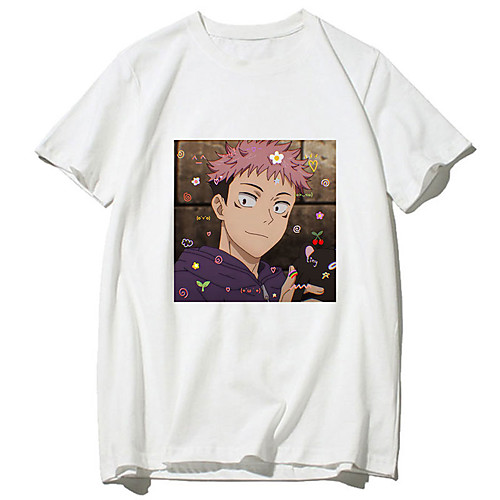 

Inspired by Jujutsu Kaisen Cosplay Anime Cartoon Polyester / Cotton Blend Print Harajuku Graphic Kawaii T-shirt For Women's / Men's