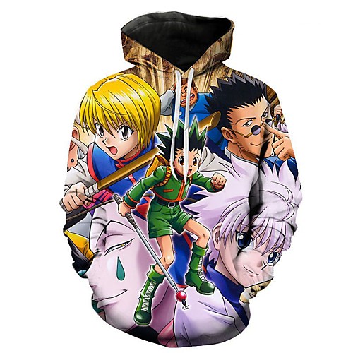 

Inspired by Hunter X Hunter Cosplay Anime Cartoon 100% Polyester 3D Harajuku Graphic Kawaii Hoodie For Women's / Men's