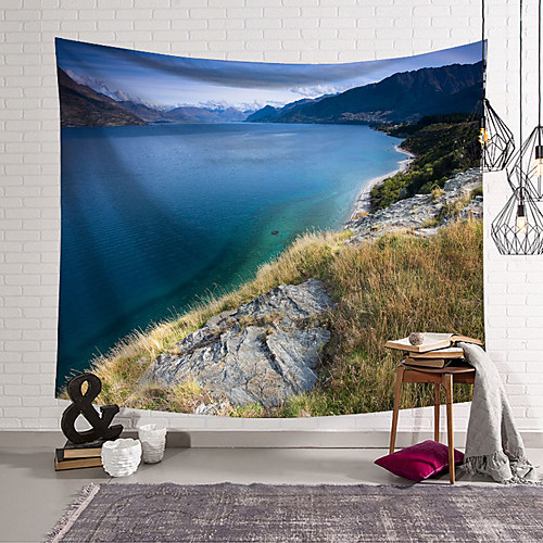

Landscape Wall Tapestry Art Decor Blanket Curtain Hanging Home Bedroom Living Room Decoration Polyester River