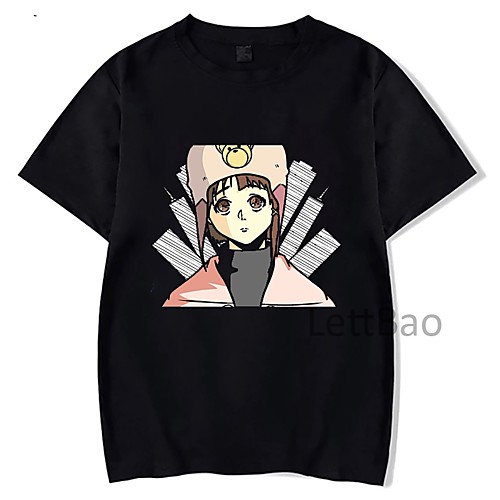 

Inspired by Serial Experiments Lain Cosplay Anime Cartoon Polyester / Cotton Blend Print Harajuku Graphic Kawaii T-shirt For Women's / Men's