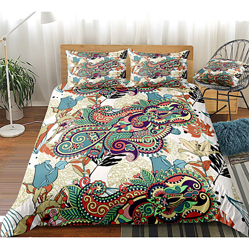 

Colorful Tie Dye Duvet Cover Set Boho Hippie Bedding Set Rainbow Tie Dyed Comforter Cover Queen 3 Pieces for Kids Teens Adults 1