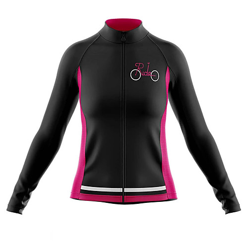 

21Grams Women's Long Sleeve Cycling Jersey Spandex Black / Red Bike Top Mountain Bike MTB Road Bike Cycling Quick Dry Moisture Wicking Sports Clothing Apparel / Stretchy / Athleisure