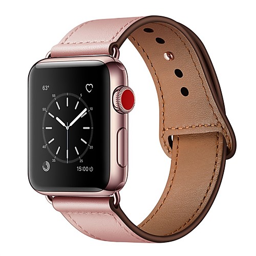 

Smart Watch Band for Apple iWatch 1 pcs Business Band Genuine Leather Replacement Wrist Strap for Apple Watch Series SE / 6/5/4/3/2/1