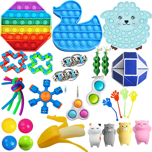 

30Pcs Sensory Toys Set Stress and Anxiety Fidget Toy for Children Adults Special Toys Assortment for Birthday Party Favors Classroom Rewards Prizes