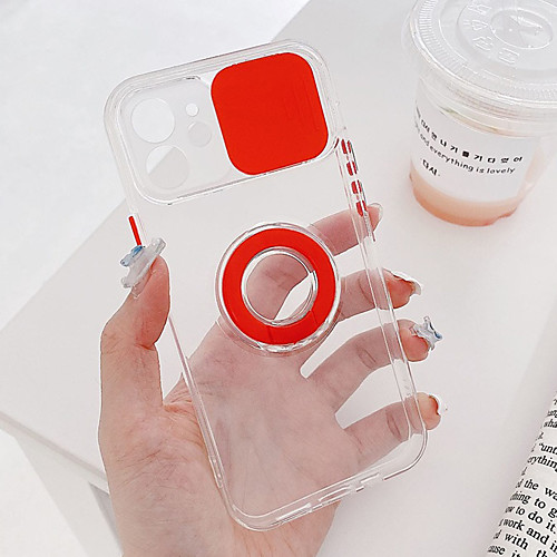 

Phone Case For Apple Back Cover iPhone 12 Pro Max 11 SE 2020 X XR XS Max 8 7 Shockproof Dustproof Ring Holder Geometric Pattern TPU