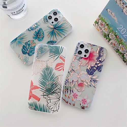 

Phone Case For Apple Back Cover iPhone 12 Pro Max 11 SE 2020 X XR XS Max 8 7 Shockproof Dustproof Tile Transparent TPU
