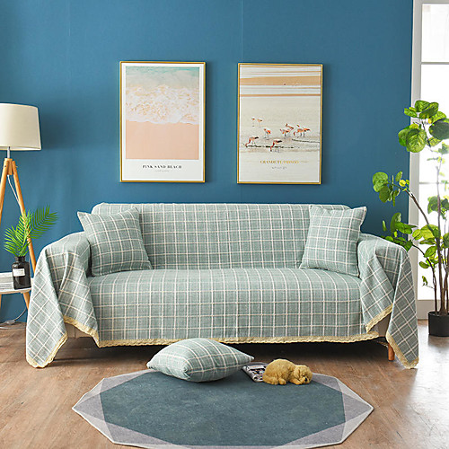 

Sofa Cover Sofa Blanket Sofa Towel Couch Cover /Simplicity lattice Dust-Proof Non-Slip Couch Protector /Fit for 1-4 Cushion Couch and L Shape Sofa