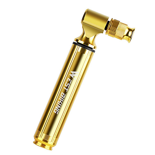

Mini Bike Pump Mini Bike Pump With Gauge Inflated For Road Bike Mountain Bike MTB Folding Bike Recreational Cycling Cycling Bicycle Aluminum Alloy Gold
