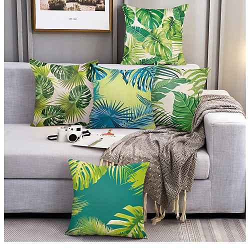 

Double Side Cushion Cover 5PCS Soft Decorative Square Throw Pillow Cover Cushion Case Pillowcase for Sofa Bedroom Superior Quality Machine Washable Outdoor Cushion for Sofa Couch Bed Chair