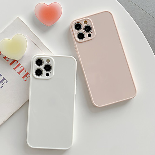 

Phone Case For Apple Back Cover iPhone 12 Pro Max 11 SE 2020 X XR XS Max 8 7 Shockproof Dustproof Solid Colored TPU