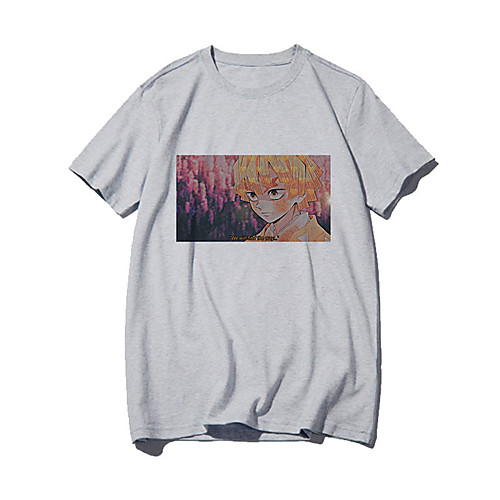 

Inspired by Demon Slayer Cosplay Anime Cartoon Polyester / Cotton Blend Print Harajuku Graphic Kawaii T-shirt For Women's / Men's