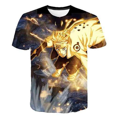 

Inspired by Naruto Uchiha Sasuke Anime Cartoon 100% Polyester 3D Harajuku Graphic Kawaii T-shirt For Women's / Men's