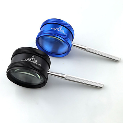 

35x50mm Metal Pocket Magnifier for Reading Glasses Jewelry Assessment Magnifier Educational Glass Loupe