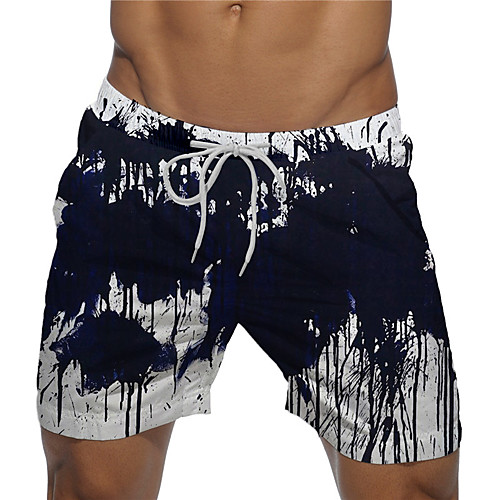 

Men's Designer Casual / Sporty Big and Tall Quick Dry Breathable Soft Holiday Beach Swimming Pool Shorts Bermuda shorts Swim Trucks Pants Tie Dye Graphic Prints Short Drawstring Elastic Drawstring